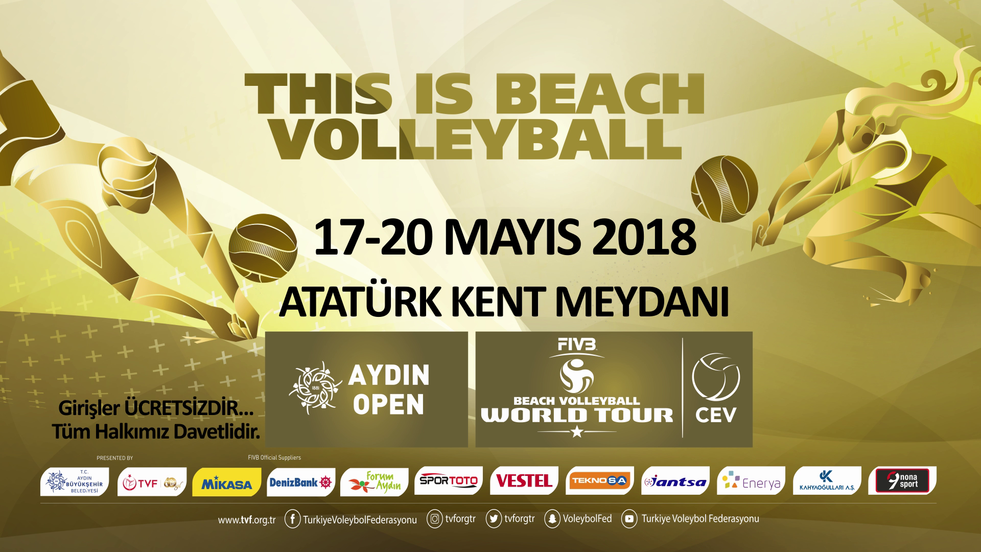 FIVB Plaj Voleybolu Dünya Turu 1 Yıldızlı Aydın Etabı, 17 Mayıs’ta Başlıyor