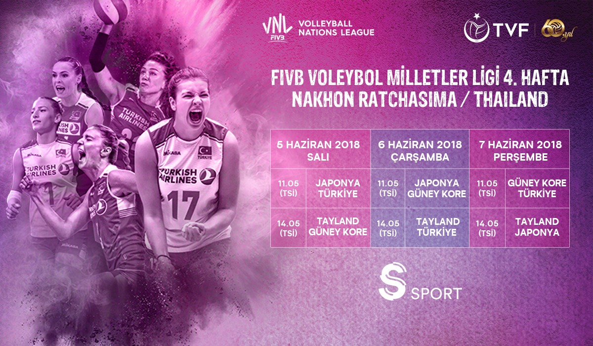 2018 FIVB Voleybol Milletler Ligi 4.Hafta Heyecanı S Sport'ta