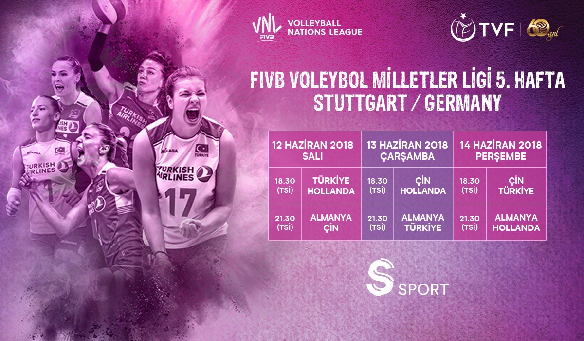 2018 FIVB Voleybol Milletler Ligi 5.Hafta Heyecanı S Sport’ta