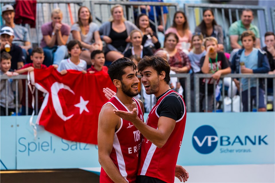 Ali Berke ve Yusuf İkilisi, FIVB Plaj Voleybolu Dünya Turu Vaduz Open'da Mücadele Etti