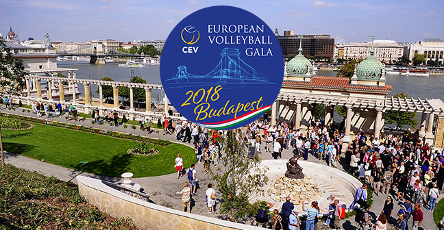 2018 CEV Avrupa Voleybol Galası, 2 Kasım'da Budapeşte'de Yapılacak