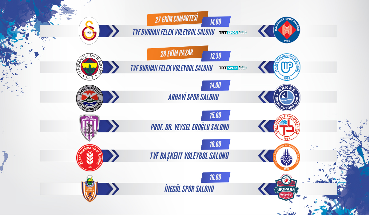 Efeler Ligi’nde 3. Hafta Karşılaşmaları Başlıyor