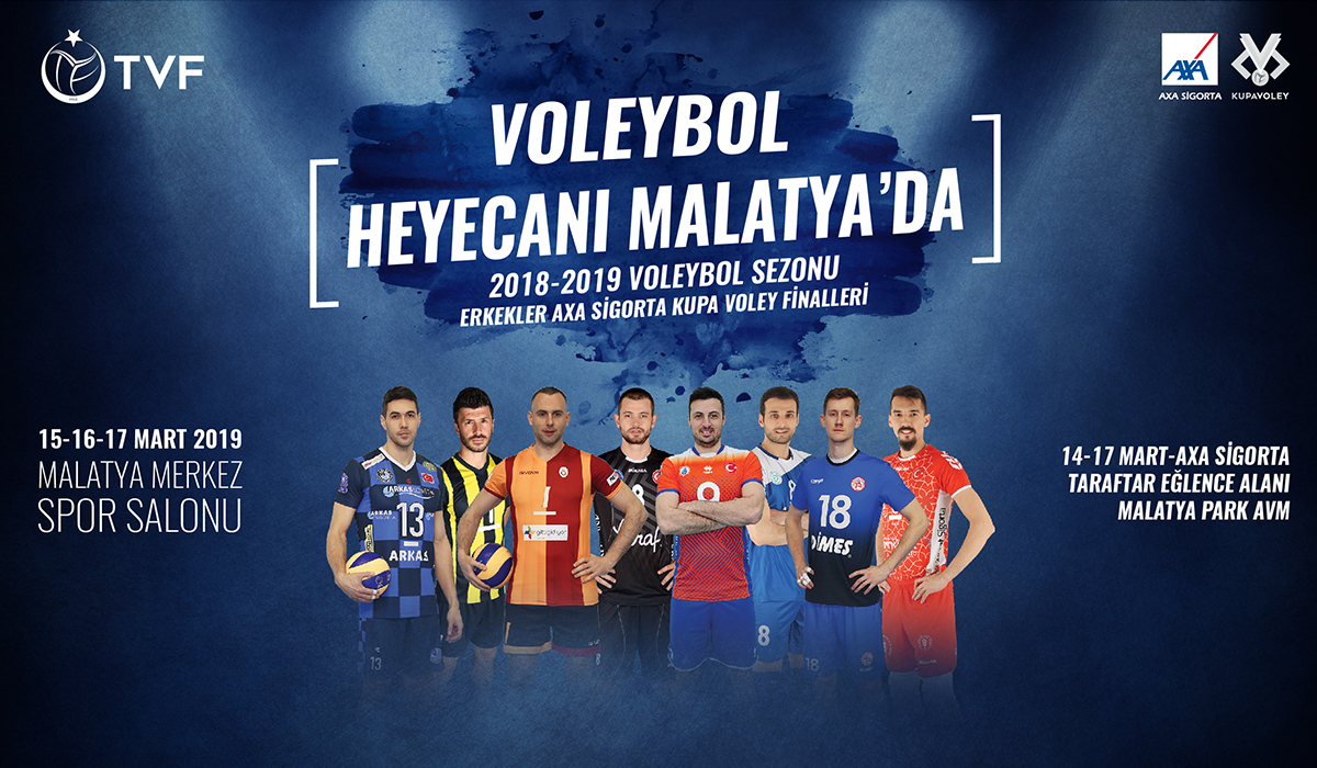 AXA Sigorta Kupa Voley Erkekler Final Etabı'nın Maç Programı ve Saatleri Belli Oldu