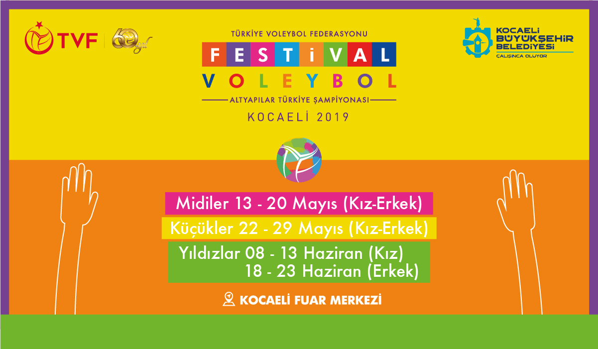 Festival Voleybol Altyapılar Türkiye Şampiyonası'nın Heyecanı Kocaeli'de