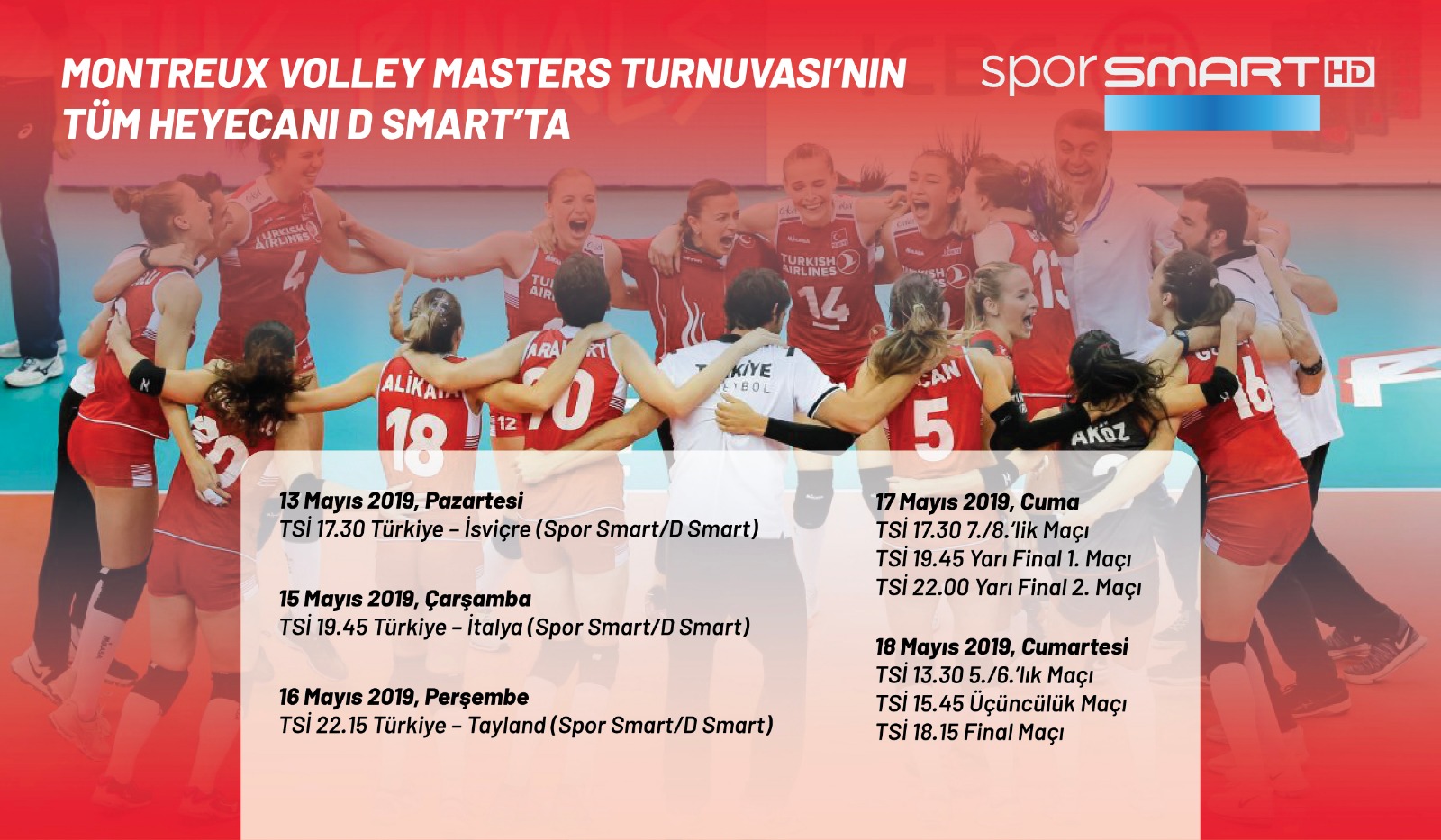 Montreux Volley Masters Turnuvası’nın Tüm Heyecanı D Smart’ta