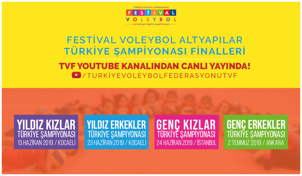 Altyapılar Türkiye Şampiyonası Finalleri, TVF YouTube Kanalından Canlı Yayınlanacak