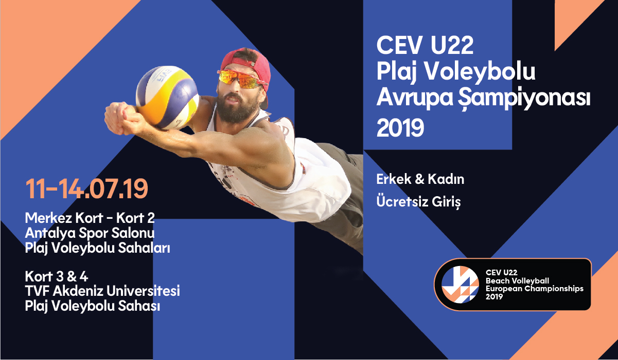 2019 CEV U22 Plaj Voleybolu Avrupa Şampiyonası Başlıyor