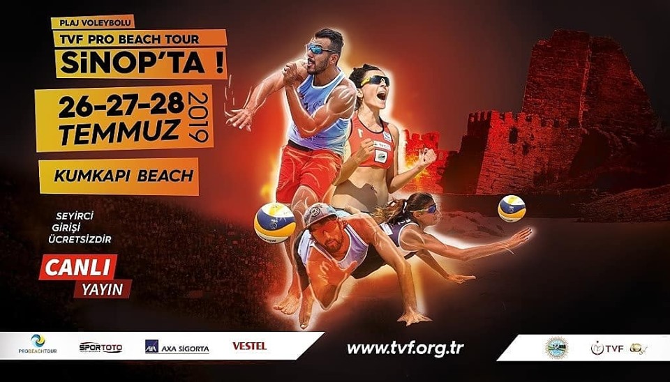 2019 TVF Pro Beach Tour'un 2. Ayağı Sinop'ta Yapılacak