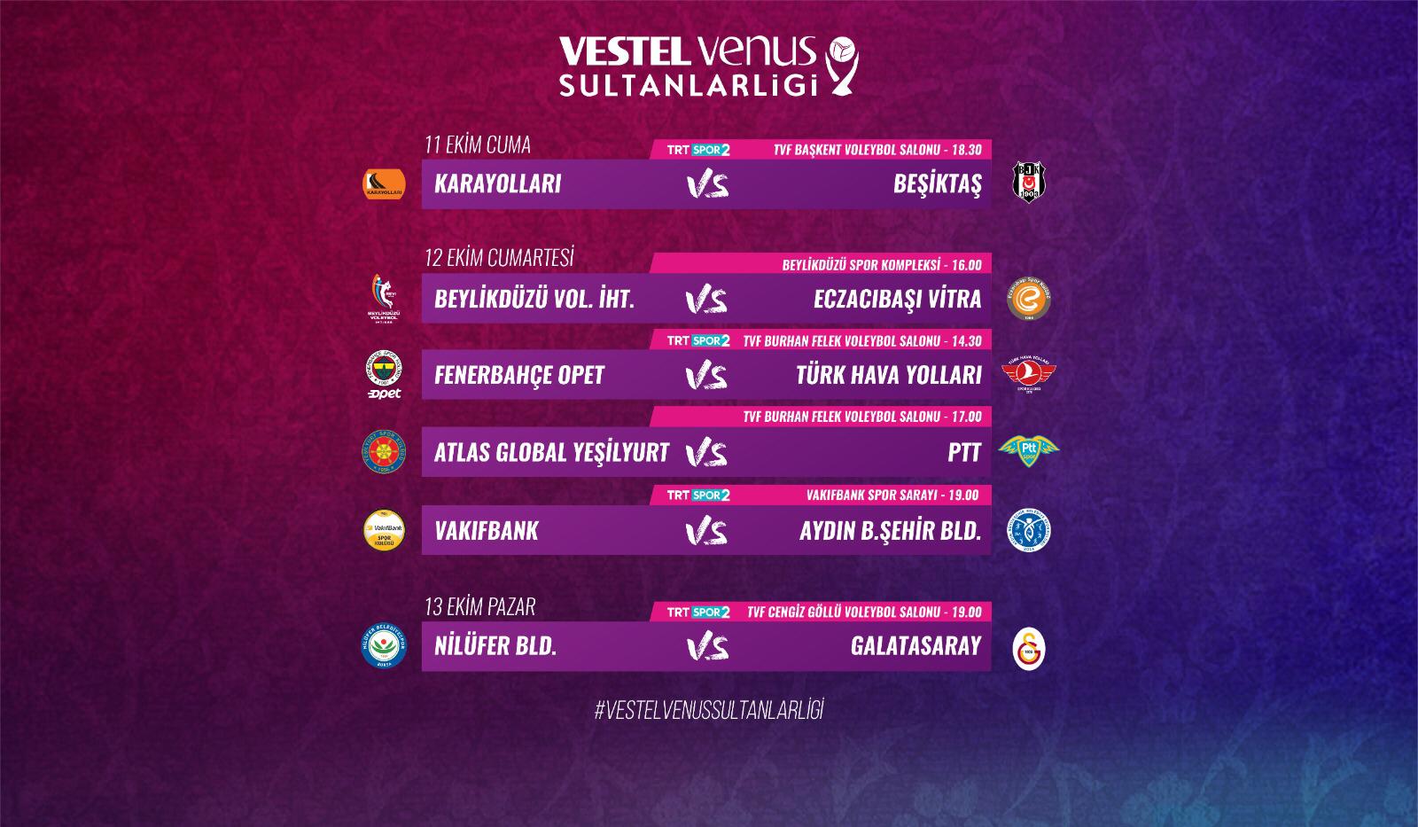 2019-2020 Voleybol Sezonu Vestel Venus Sultanlar Ligi’nde Heyecan Başlıyor