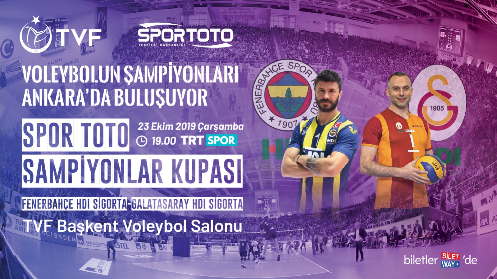 2019 Spor Toto Erkekler Şampiyonlar Kupası Biletleri Satışa Çıktı