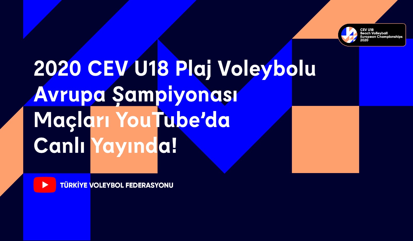 CEV U18 Plaj Voleybolu Avrupa Şampiyonası Final Günü Maçları TVF YouTube'da