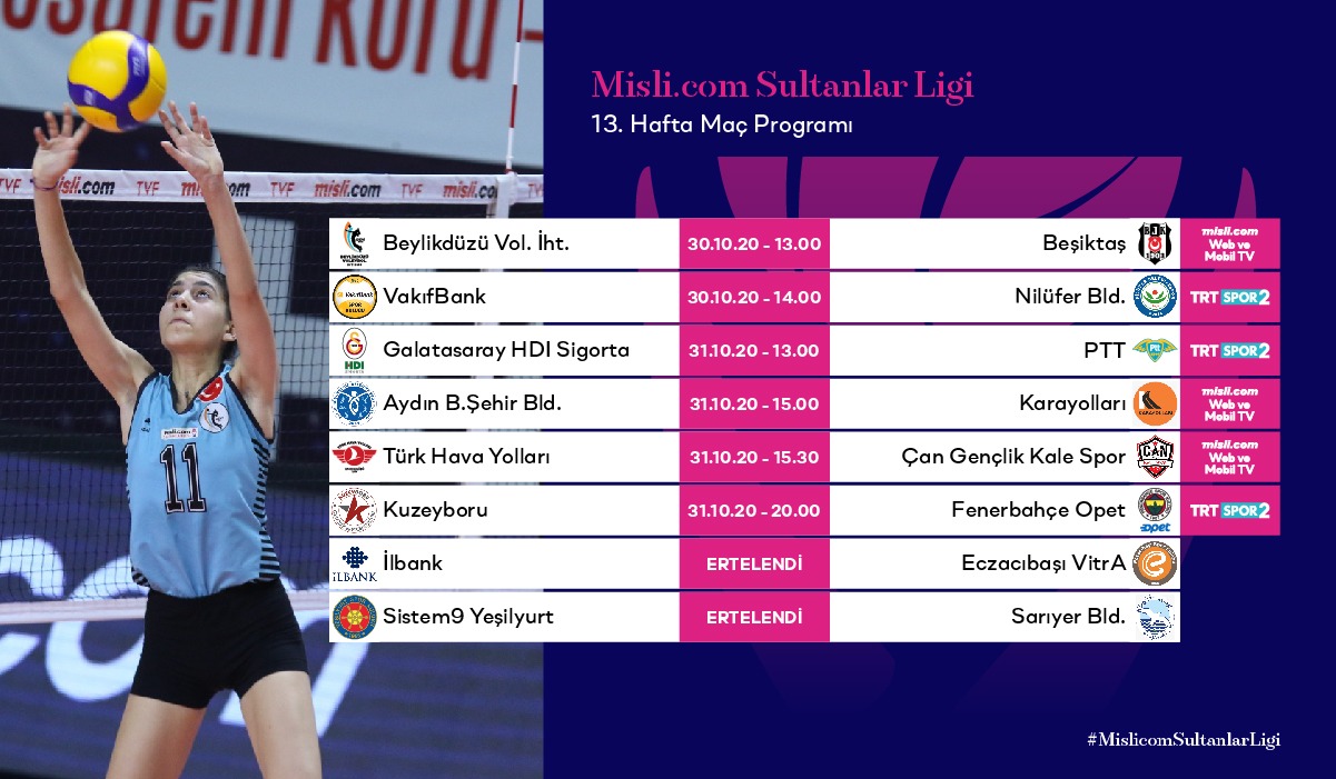 Misli.com Sultanlar Ligi’nde 13. Hafta Başlıyor