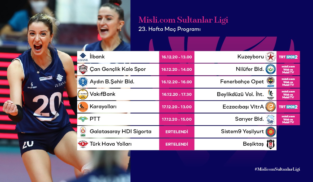 Misli.com Sultanlar Ligi'nde 23. Hafta Başlıyor