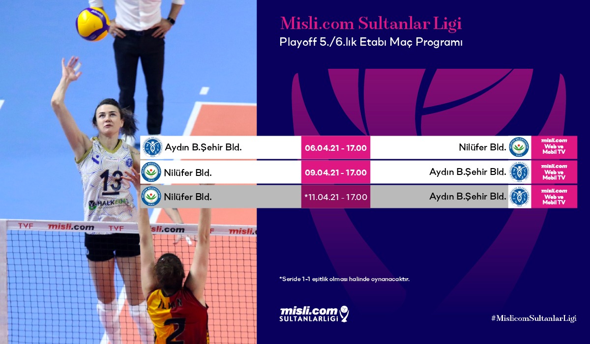 Misli.com Sultanlar Ligi Play-off 5./6.lık Etabı Başlıyor