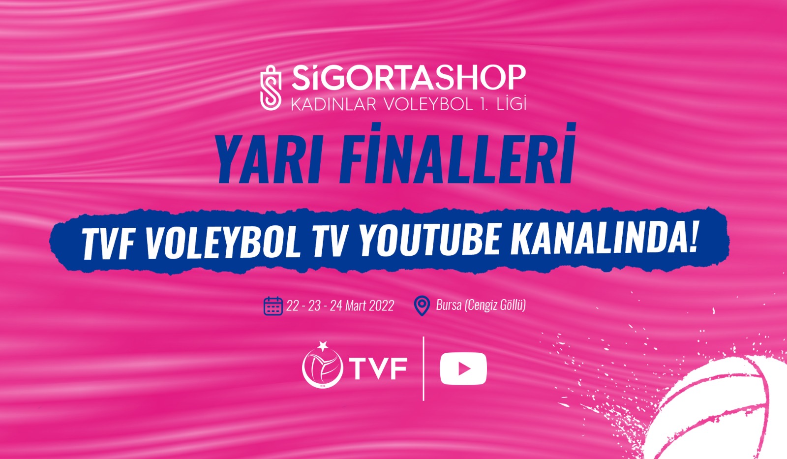 Sigorta Shop Kadınlar 1. Ligi Yarı Final Etabı’nın Heyecanı TVF Voleybol TV’de