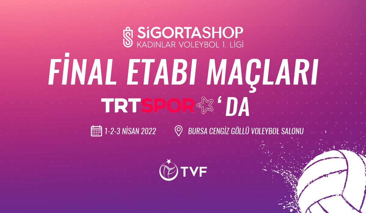 Sigorta Shop Kadınlar 1.Ligi Final Etabı’nın Heyecanı TRT Spor Yıldız’da