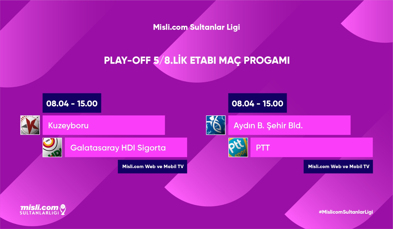 Misli.com Sultanlar Ligi’nde Play-off 5/8 Etabı Başlıyor