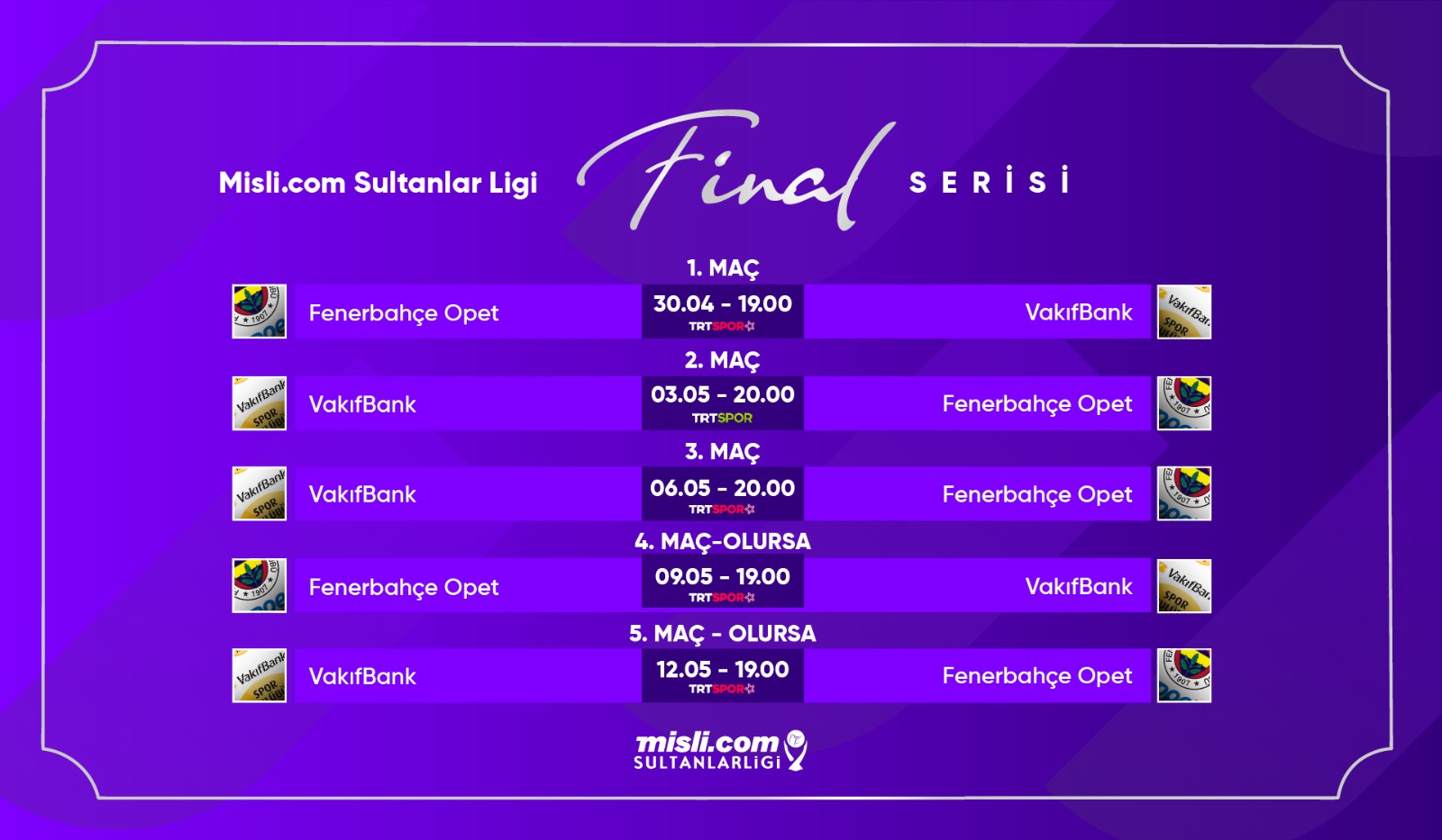 Misli.com Sultanlar Ligi’nde Play-off Final Etabı Başlıyor