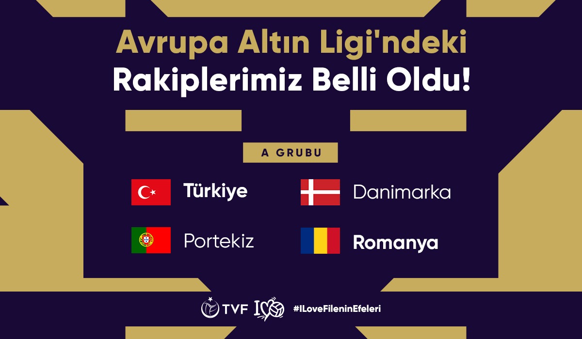 2023 CEV Avrupa Altın Ligi’ndeki Rakiplerimiz Belli Oldu