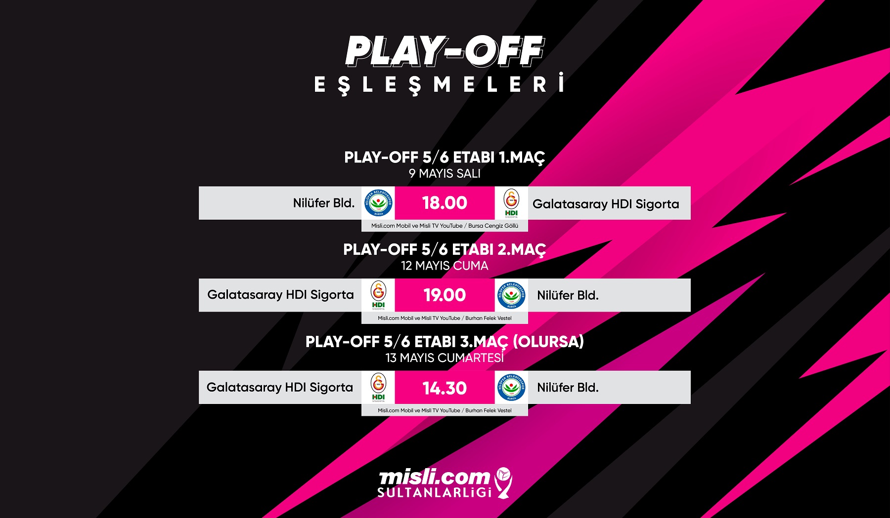 Misli.com Sultanlar Ligi’nde Play-off 5/6.lık Etabı Başlıyor