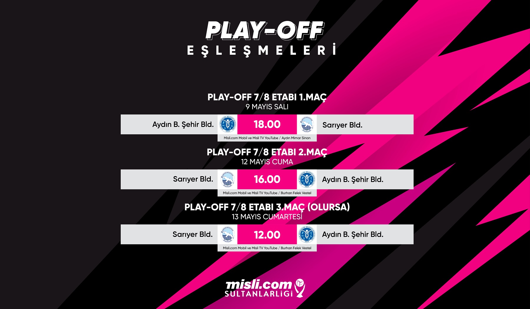 Misli.com Sultanlar Ligi’nde Play-off 7/8.lik Etabı Başlıyor