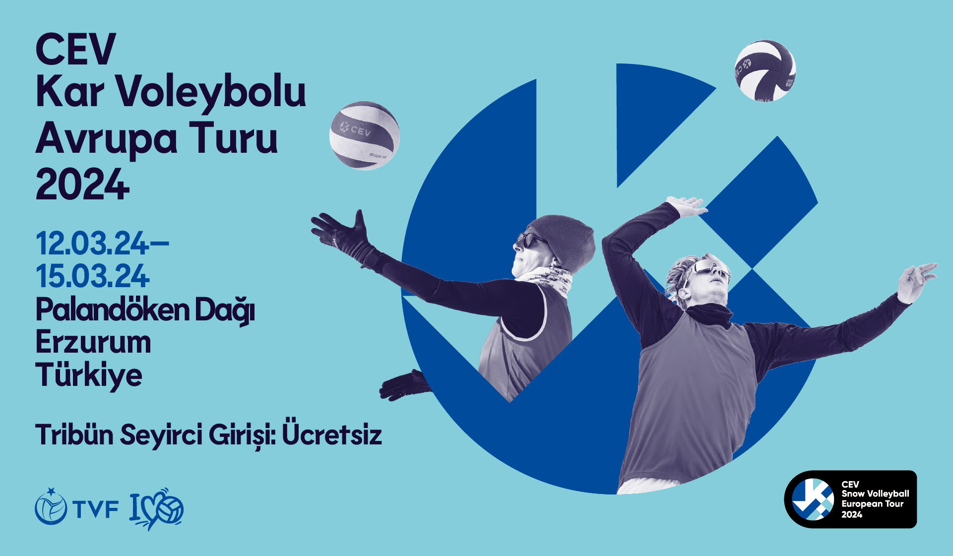 2024 CEV Kar Voleybolu Avrupa Turu’nun Heyecanı Palandöken’de Başlıyor