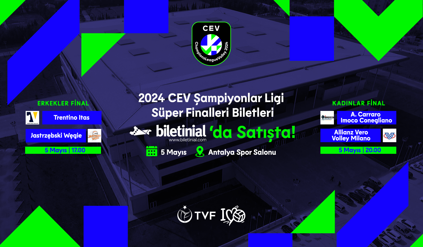 2024 CEV Şampiyonlar Ligi Süper Finalleri'nin Biletleri Satışa Çıktı