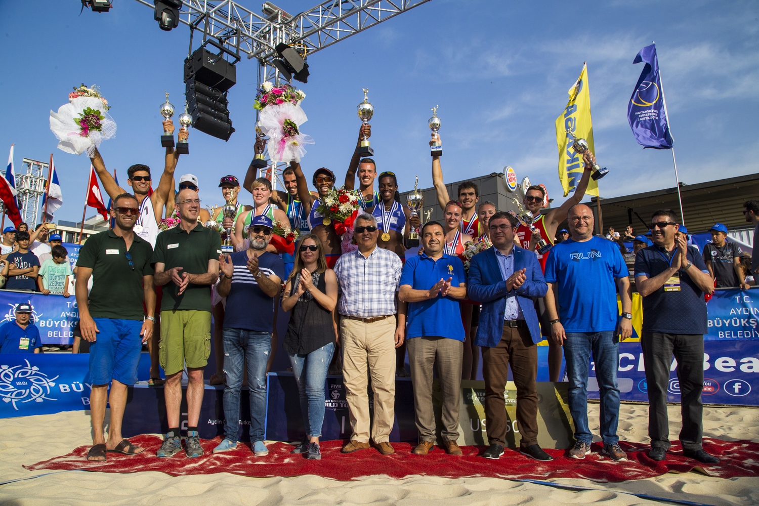 FIVB Plaj Voleybolu Dünya Turu 1 Yıldızlı Aydın Etabı Sona Erdi