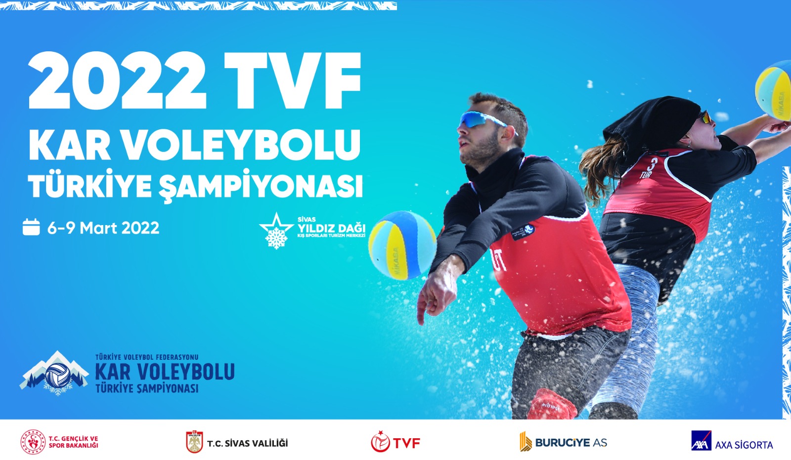 2022 TVF Kar Voleybolu Türkiye Şampiyonası, Sivas Yıldız Dağı'nda Başlıyor