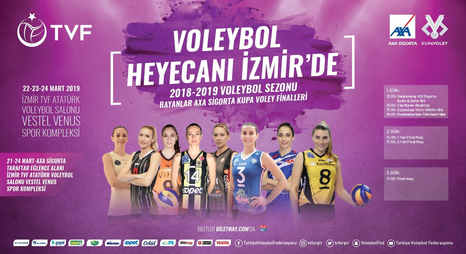 AXA Sigorta Kadınlar Kupa Voley’de Final Etabı Başlıyor