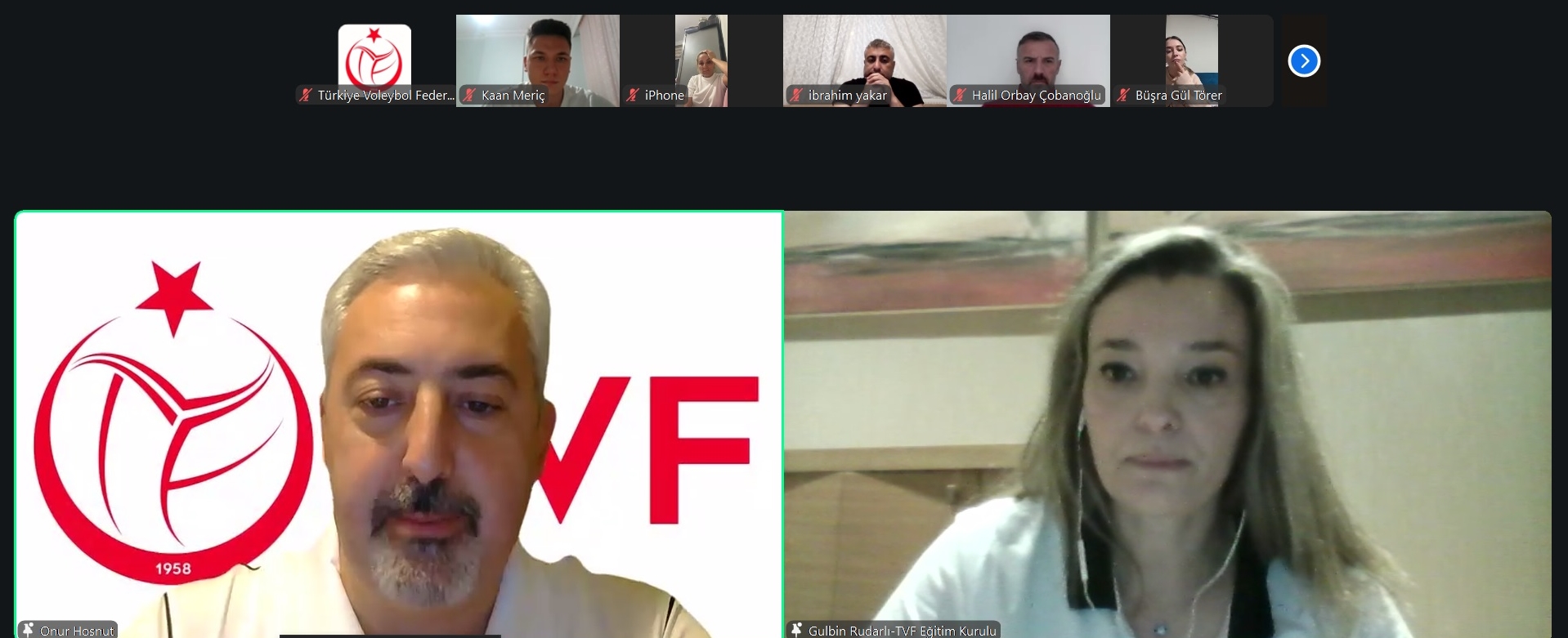 Üst Düzey-Altyapı Vize/Gelişim Telafi Semineri Çevrim İçi Yapıldı