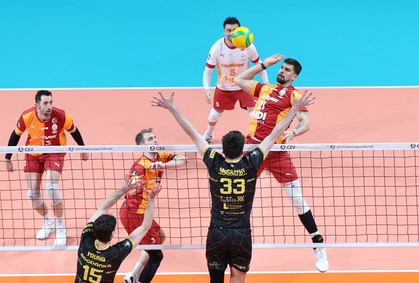 Galatasaray HDI Sigorta, Bogdanka Luk Lublin'e 3-1 Mağlup Oldu