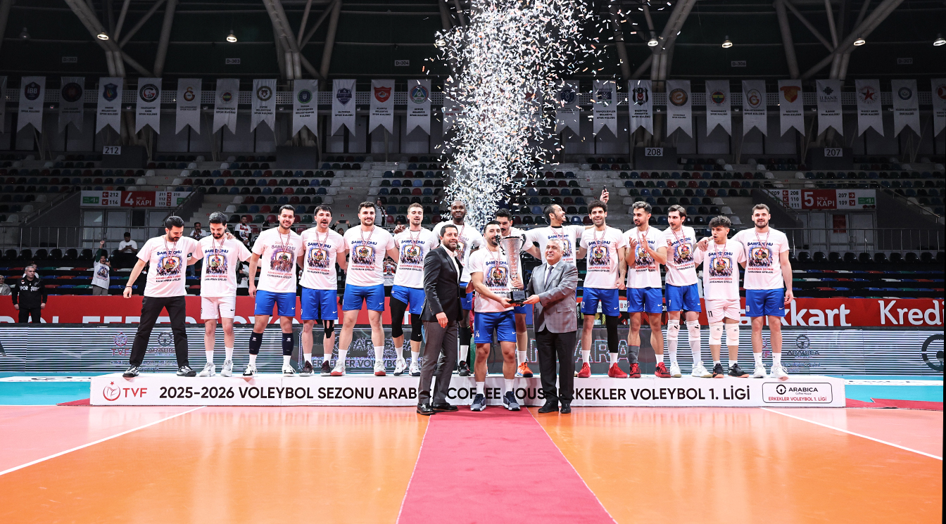 Arabica Coffee House Erkekler 1.Ligi'nin Şampiyonu Onikişubat Bld. Spor