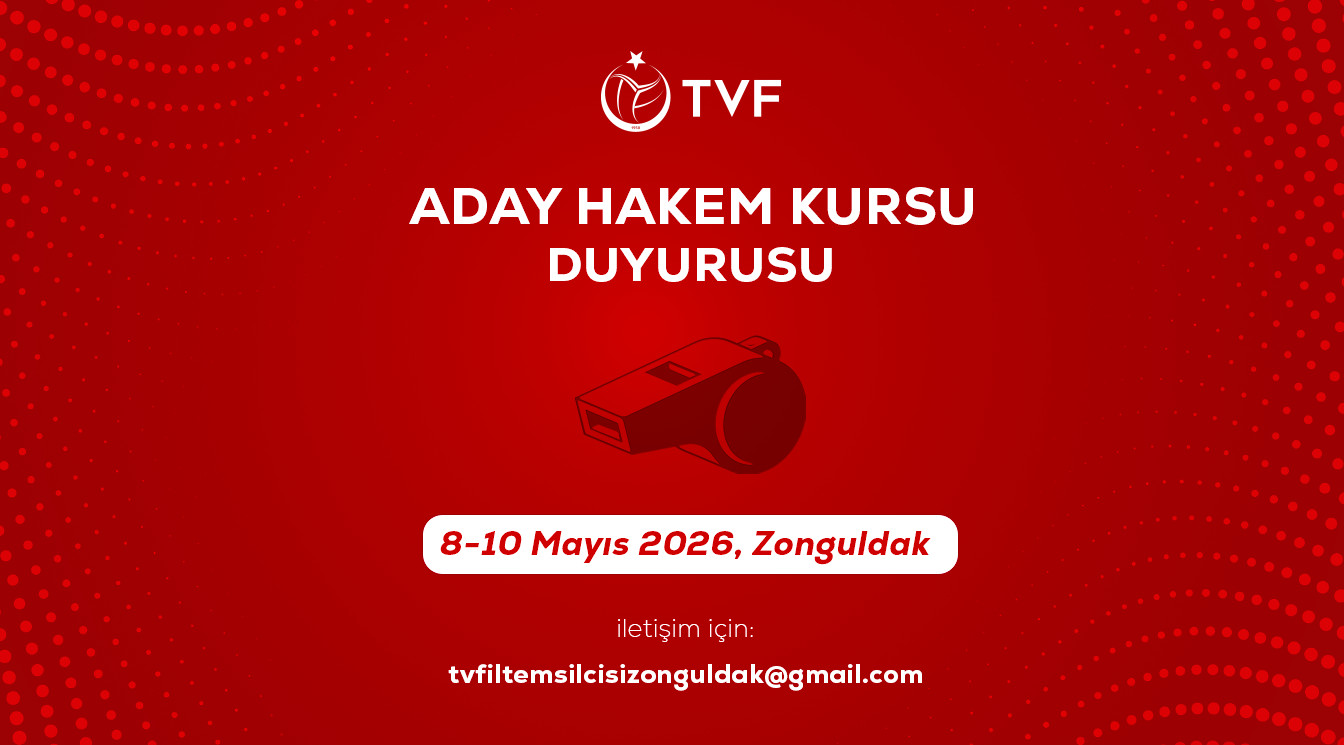 Zonguldak İlinde Açılacak Aday Hakem Kursu Duyurusu