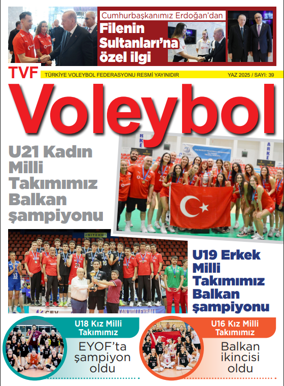 TVF Voleybol Dergisi 39. Sayı