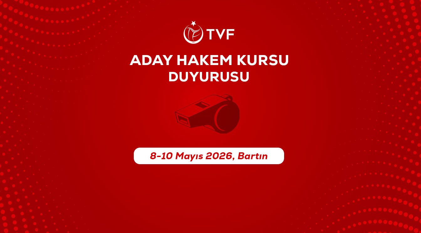 Aday Hakem Kursu Duyurusu: 8 – 10 Mayıs 2026, Bartın 