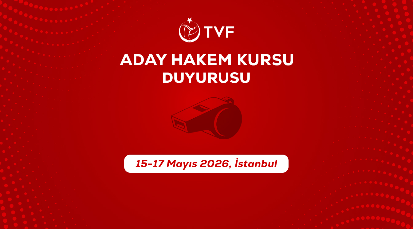 Aday Hakem Kursu Duyurusu: 15 – 17 Mayıs 2026, İstanbul 